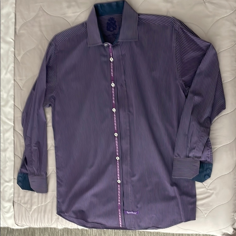 Men's Purple Striped Shirt